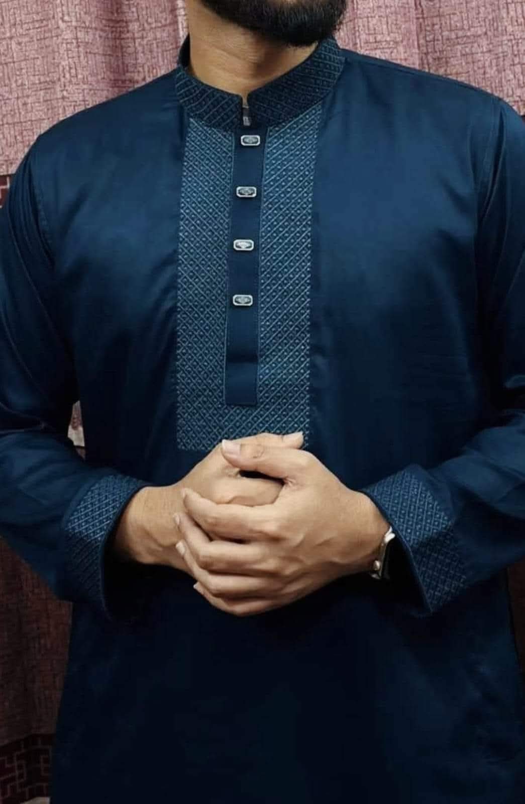 Exclusive Star Panjabi – Premium Embroidered Tencel Cotton Panjabi